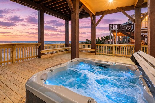 Beachfront 5BR | Hot Tub | Game Room | Sleeps 19