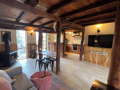 Authentic farmhouse barn remodelled with modern comforts