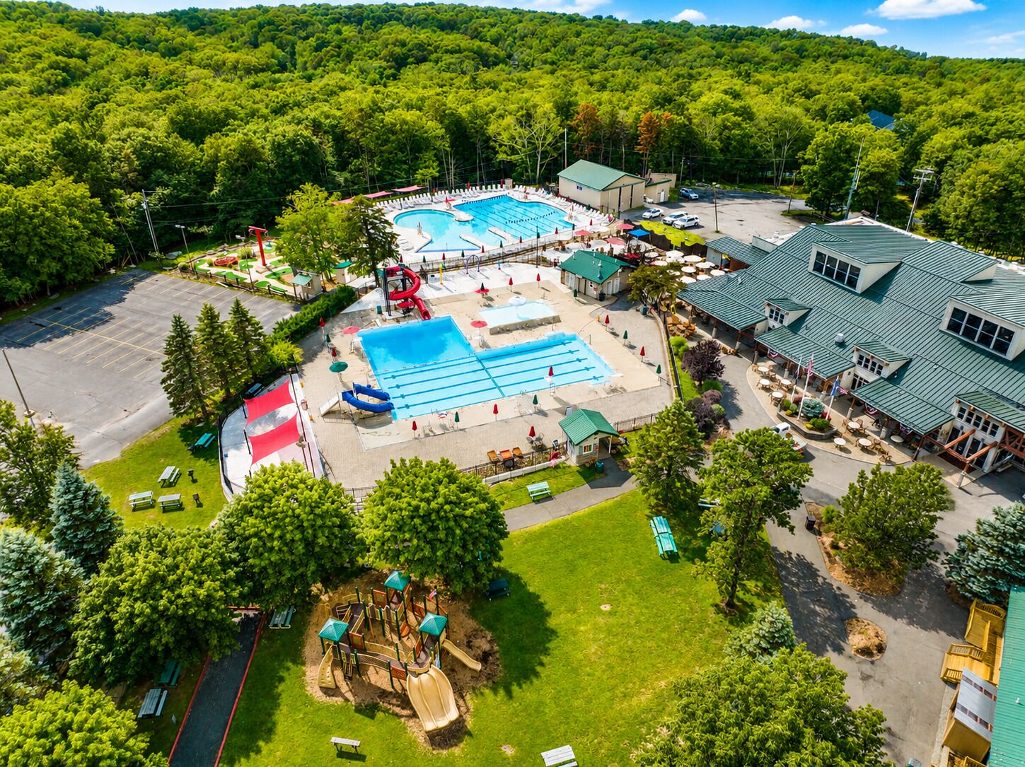 Piscine extérieure, piscine chauffée
