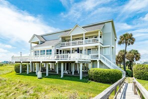 Exterior - Stunning 5-Bed Retreat w/Elevator, WiFi, & Multi View Decks - Sleeps 10 (Galveston)