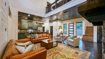 Smart TV, fireplace, video games