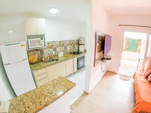 Apartamento básico | Cozinha privada | Geladeira