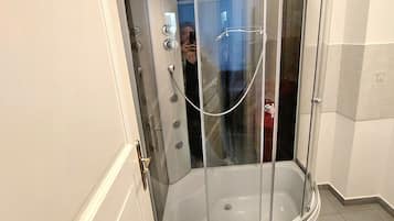 Towels, soap, toilet paper