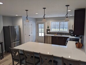 Fridge, microwave, oven, stovetop - Spacious home <1 mile from Crystal Mountain & Betsie River - Pet Friendly!  (Thompsonville)