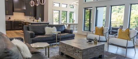 智能電視、壁爐、DVD 播放機、書籍