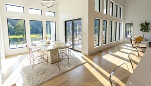 Dining - Modern Waterfront Mansion with Private Dock, kayak, paddle board and ping pong   (Florence)
