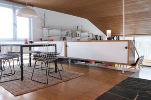 Dining - Vacation home 'Erika' with Forest View, Large Garden and WLAN (Alpirsbach)