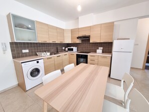 Comfort Apartment | Private kitchen | Fridge, microwave, oven, stovetop - Heaven in Yair's MPV Apartment (Mazotos)