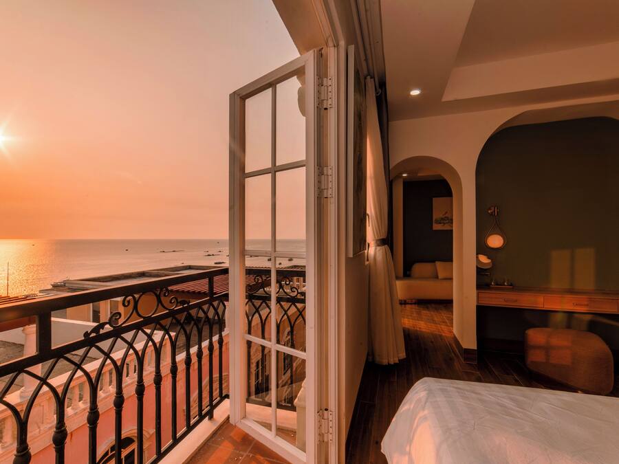 Quarto família, vista para o oceano | Vista para praia/oceano