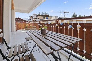 Outdoor dining - Appartement central et confortable (Crans (VS))