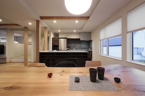 House, 3 Bedrooms | Private kitchen | Full-size fridge, microwave, stovetop, dishwasher