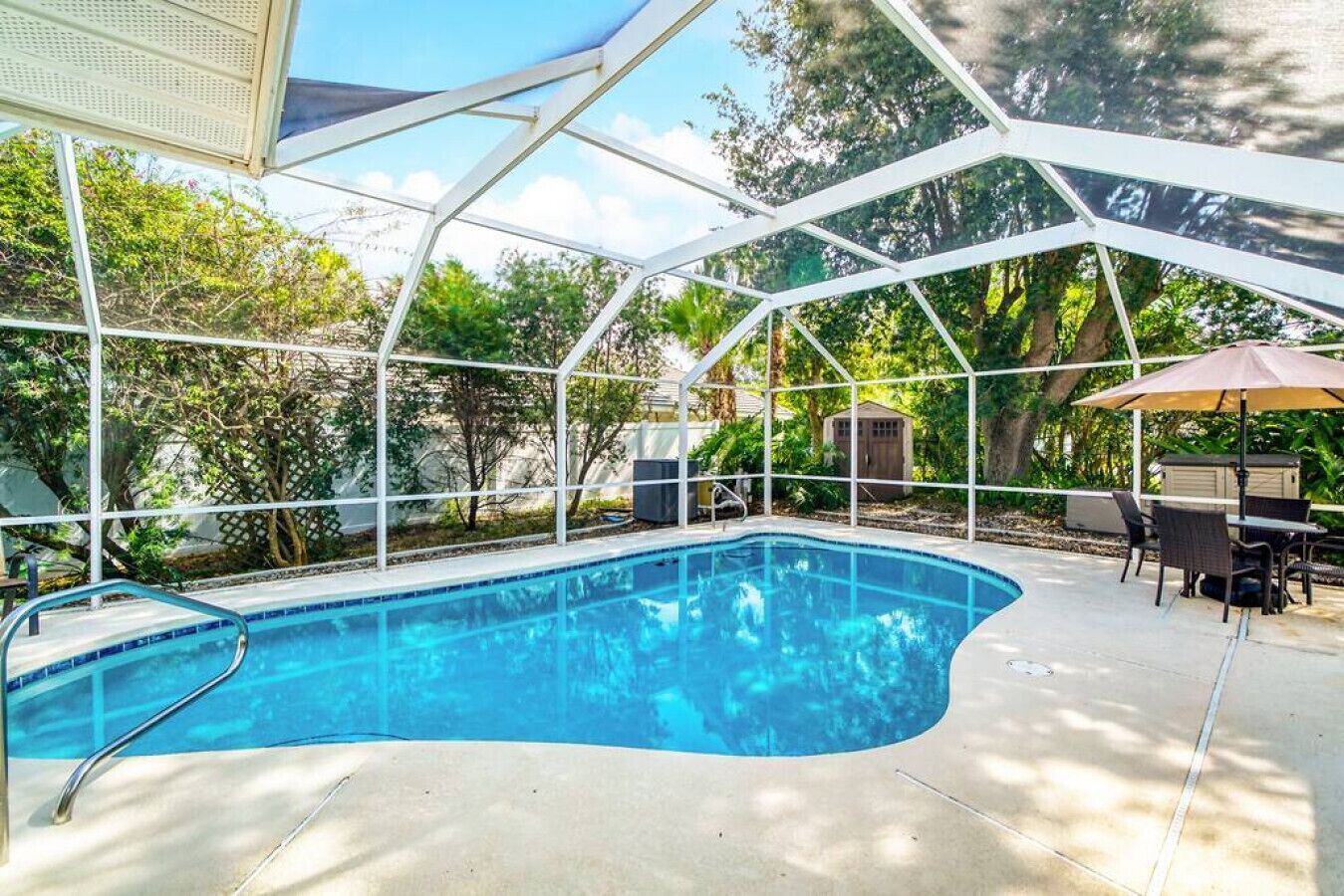 A heated pool