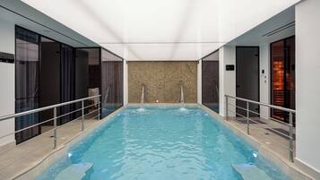 Indoor pool, seasonal outdoor pool