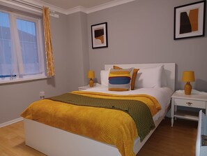 Apartamento executivo | 1 quarto, roupas de cama antialérgicas, cofres nos quartos