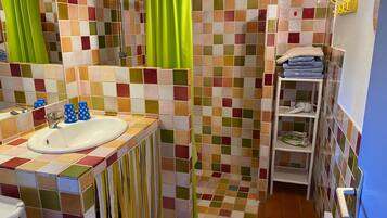 Shower, hair dryer