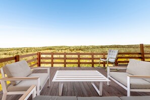 Terrace/patio - Vacation Home "Villa Deluxe" with Shared Pool, Private Terrace & Wi-Fi (Otranto)