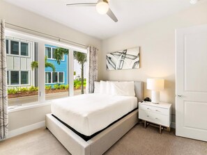 3 bedrooms, in-room safe, iron/ironing board, travel crib