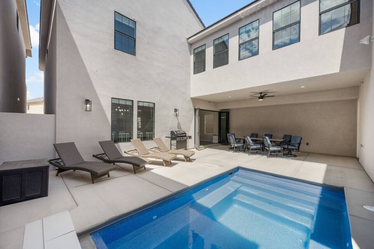 A heated pool