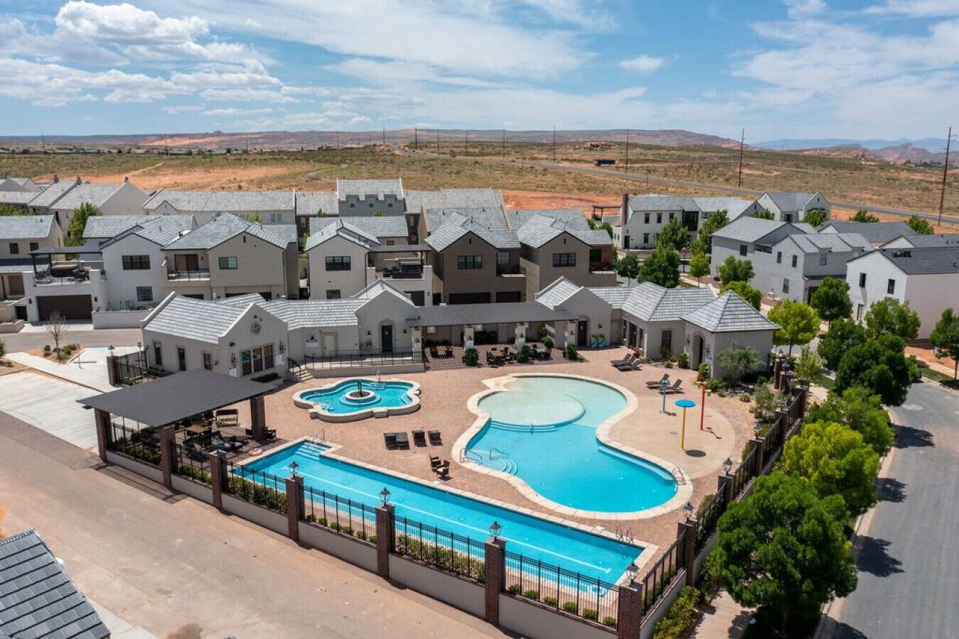A heated pool