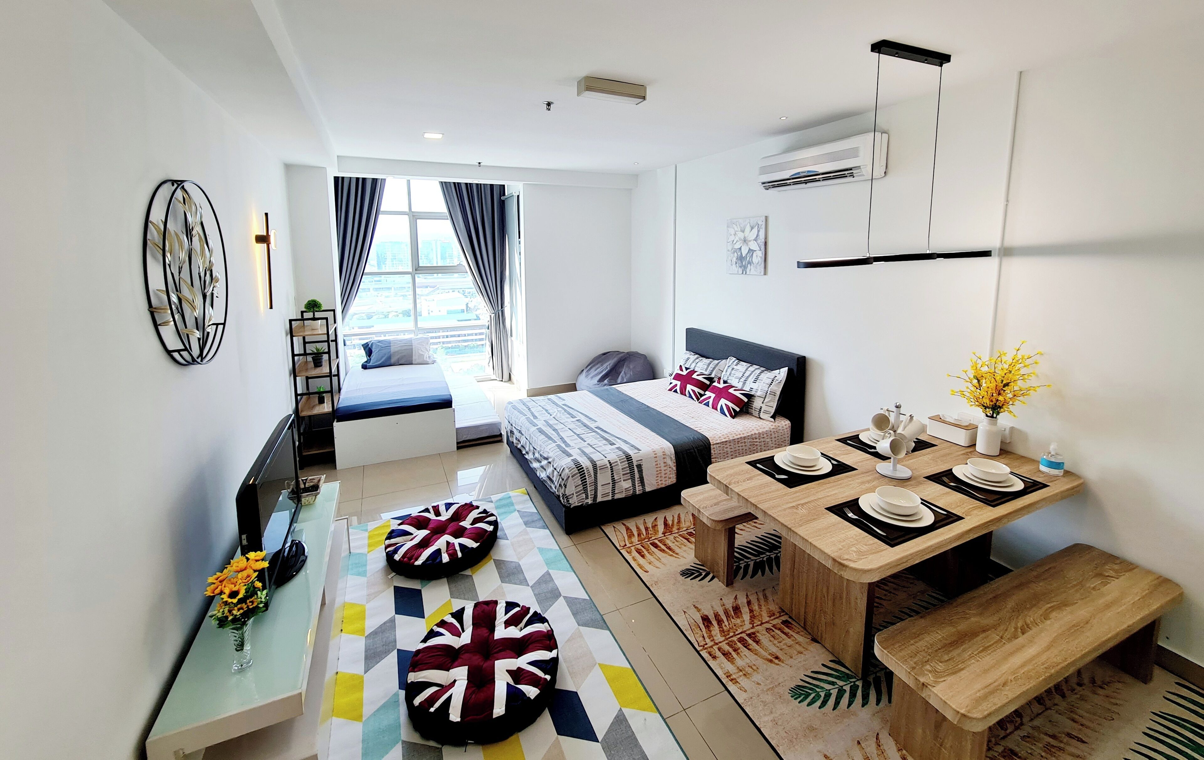 1 habitación, tabla de planchar con plancha, wifi gratis y ropa de cama 