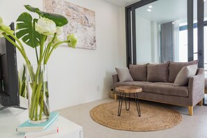 Premier Apartment, 1 Bedroom, Balcony, Lakeside | Living area
