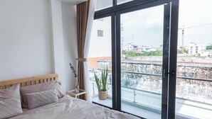 Departamento Premier, 1 habitación, balcón, junto al lago | Vista a la ciudad