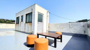 屋外ダイニングエリア