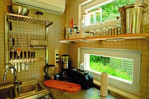 Fridge, stovetop, coffee/tea maker, electric kettle - Vacation between nature and design (Ribnitz-Damgarten)