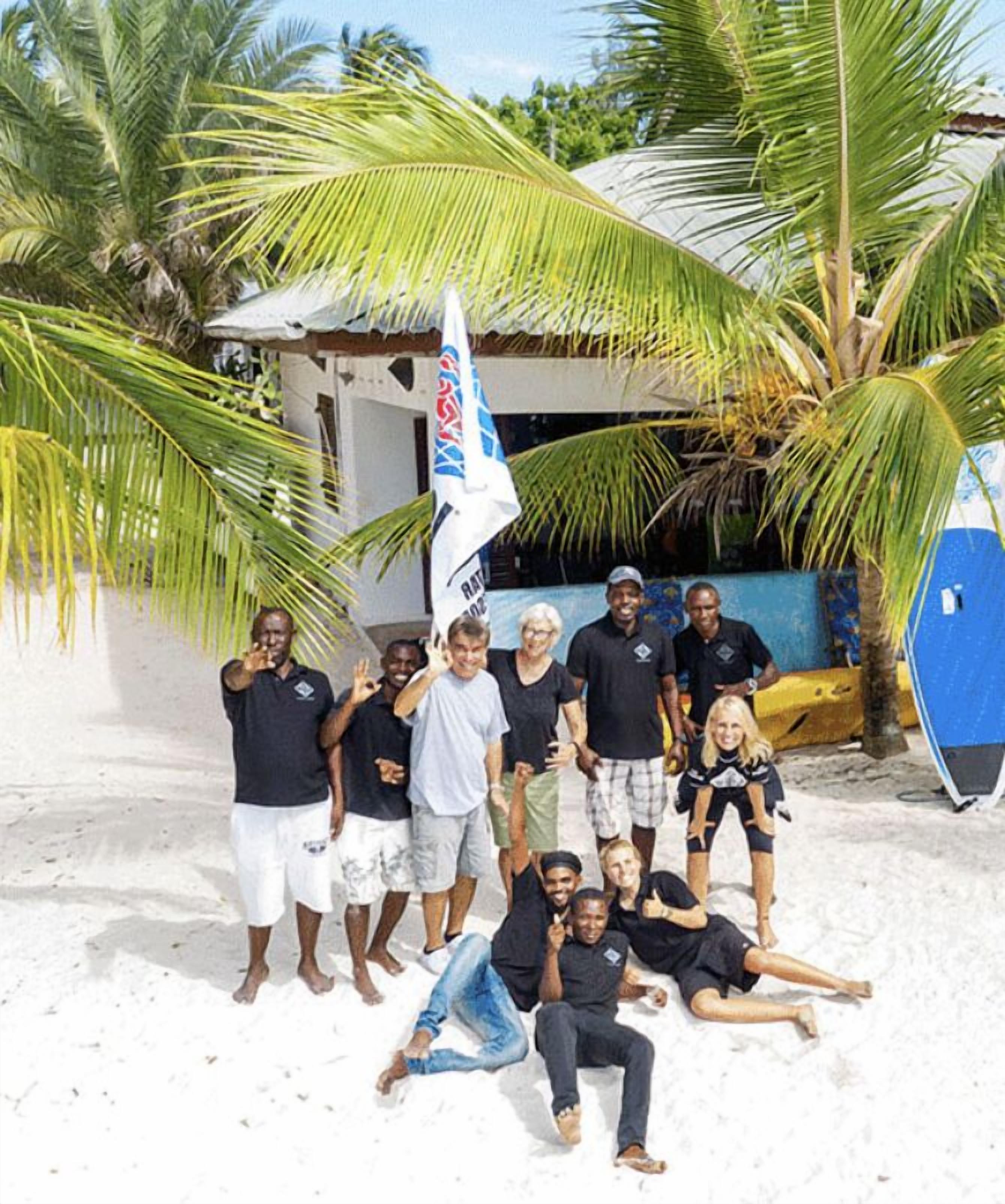 On the beach, white sand, beach massages, beach bar