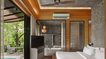 1-Bed Room Pool Villa Mountain | 1 ห้องนอน, เตียง Tempur-Pedic, มินิบาร์ฟรี, ตู้นิรภัยในห้องพัก