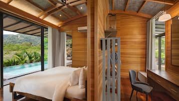 2-Bed Room Pool Villa Mountain | 1 多间卧室、泰普尔床垫、迷你吧(备有免费物品)、客房内保险箱