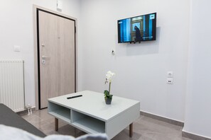 Living area - Stylish Brand New Apt at Megaro Mousikis (Athens)