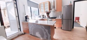 Fridge, microwave, oven, stovetop - Reykjavik Antique Rentals (Reykjavík)