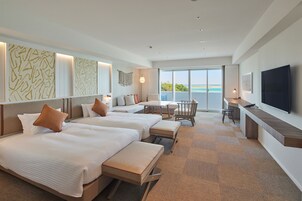 高级双床房, 无烟房 | 客房内保险箱、办公桌、笔记本电脑工作区、隔音