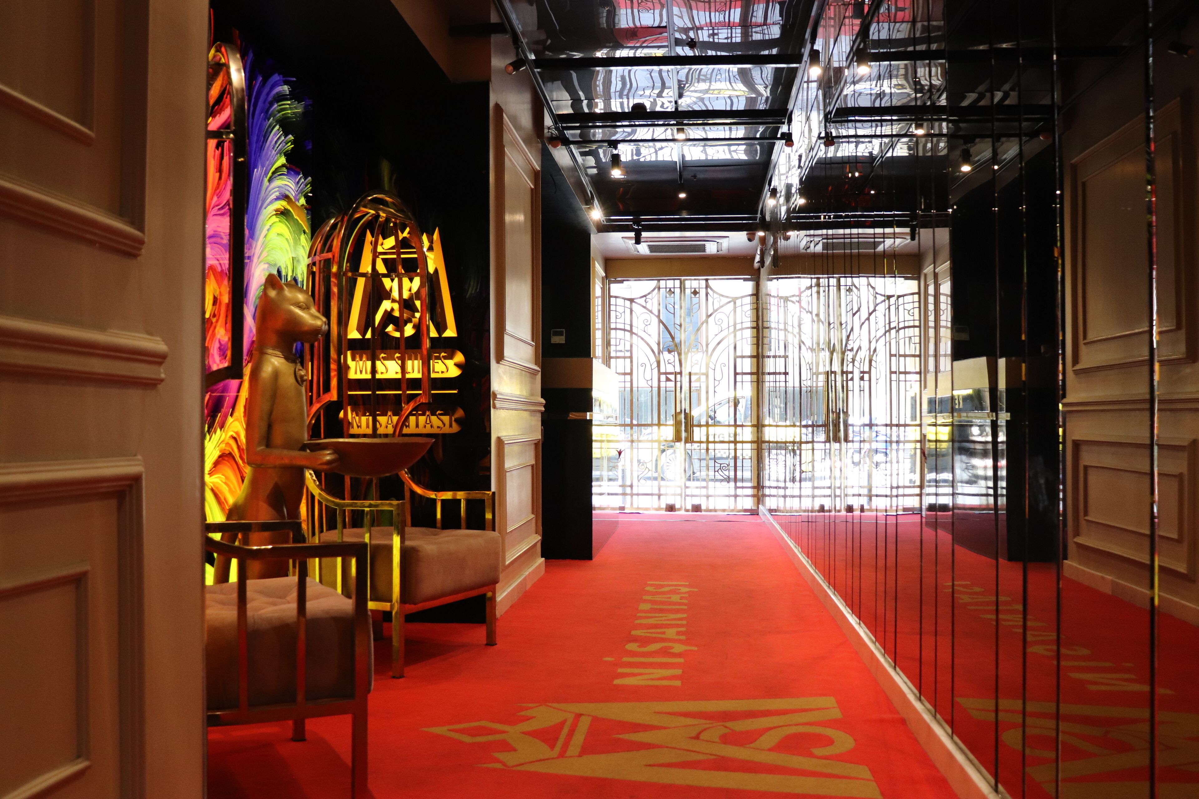 Outdoor banquet area