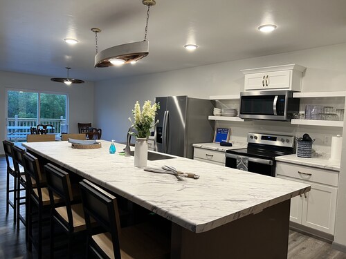 New! Beautiful newly built family home immersed in nature. Fish Creek, WI