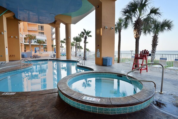 A heated pool