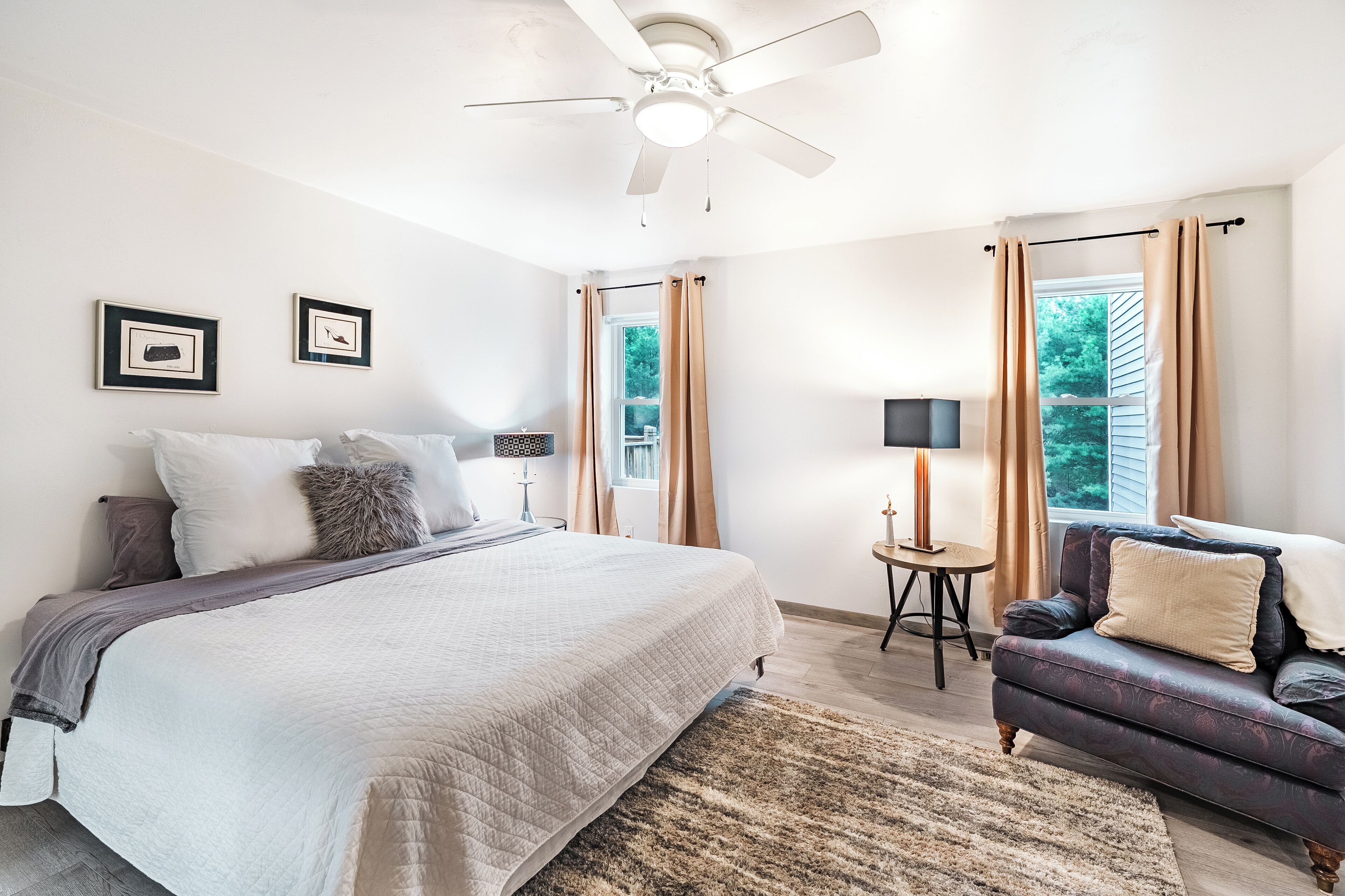 6 chambres, lit de bébé portatif, accès au Wi-Fi (inclus)