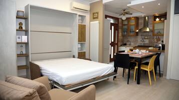 1 bedroom, iron/ironing board, travel crib, free WiFi