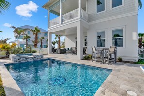 House, 3 Bedrooms | Pool | Outdoor pool - Kite One - Private Bayside Home With Pool And Hot Tub 4 Bedroom Home by RedAwning (South Padre Island)