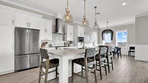 Rumah, 3 kamar tidur | Dapur pribadi | Mesin pembuat kopi/teh, lemari es, dan oven
