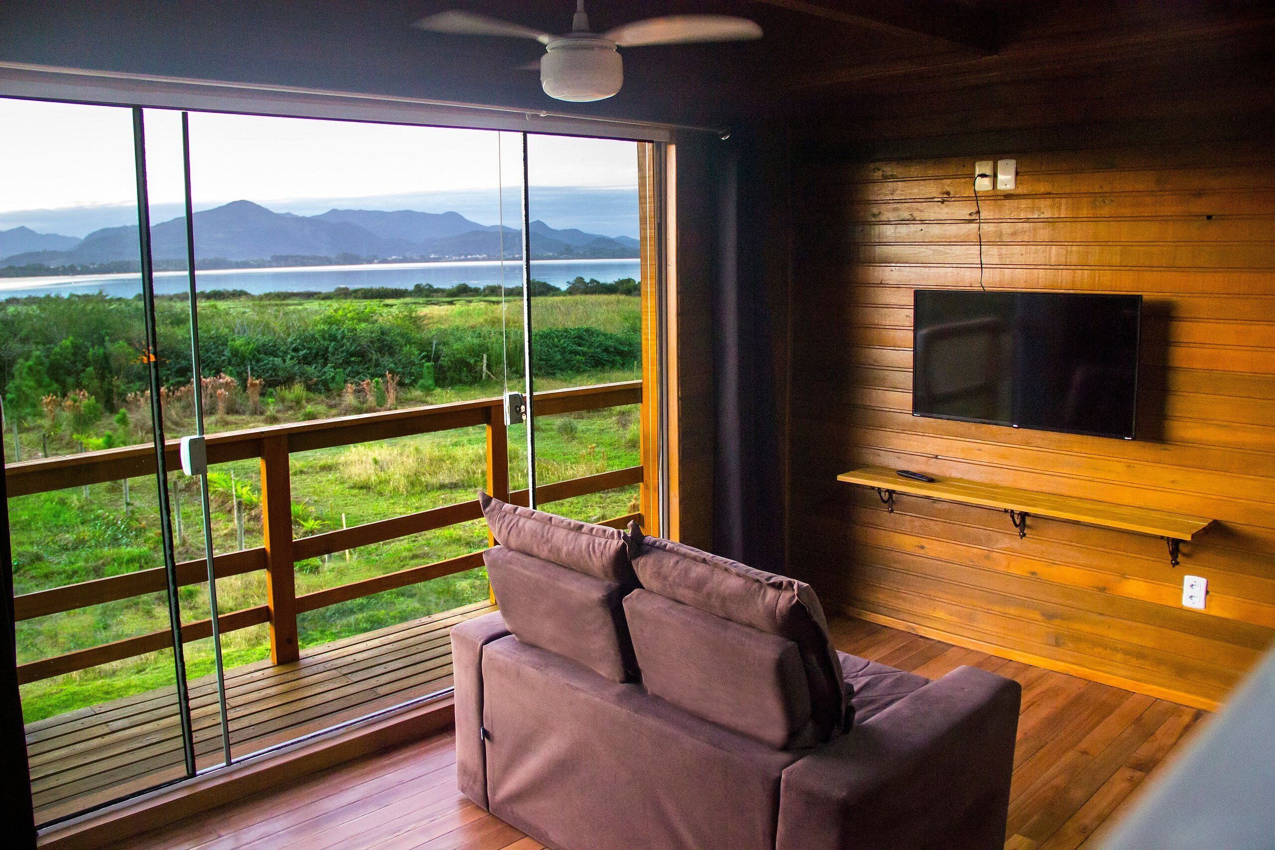 Bangalô lua de mel | Área de estar