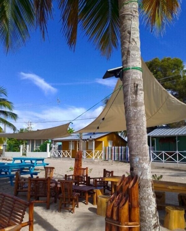 Breakfast and dinner served, beach views 