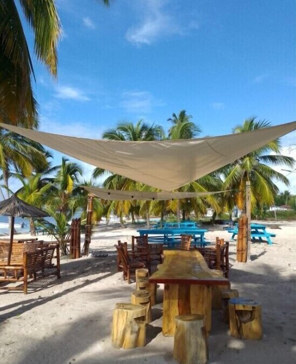 Breakfast and dinner served, beach views 