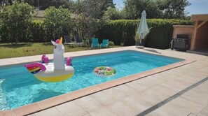 Pool - Spacieuse Villa Avec Piscine et Climatisation (Aujargues)
