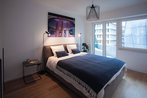 Luxury-Apartment, 1 Schlafzimmer, Balkon, Stadtblick (Apartment Petrusse)