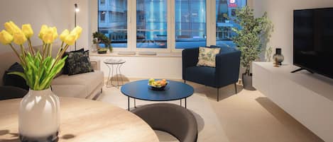 Luxe appartement, 2 slaapkamers, uitzicht op stad (Apartment Mamer) | 1 slaapkamer, individueel gedecoreerd, individueel gemeubileerd