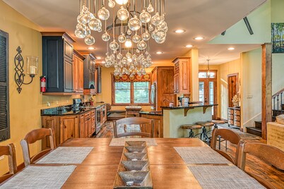 Waterfront, dog-friendly home on Deep Creek Lake with hot tub, dock & 2 firepits