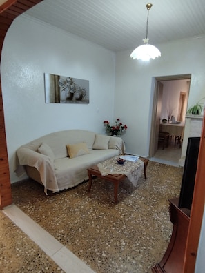 Televisión, chimenea y reproductor de DVD 