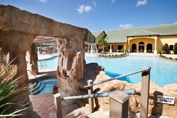 A heated pool